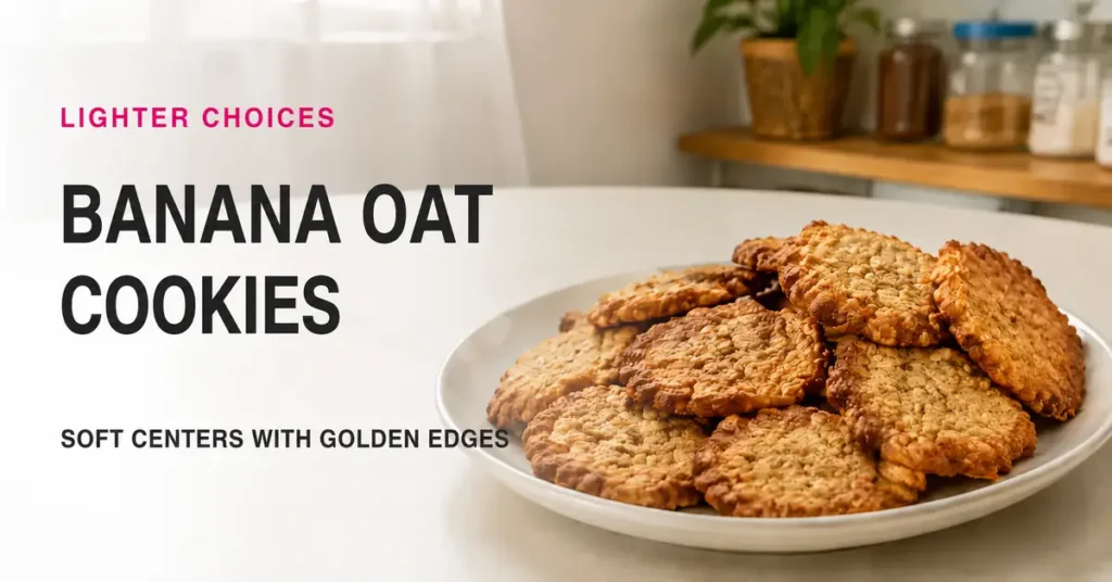Banana Oat Peanut Butter Cookies