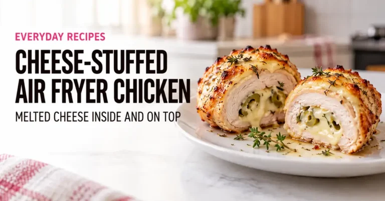 Cheese-Stuffed Air Fryer Chicken Rolls