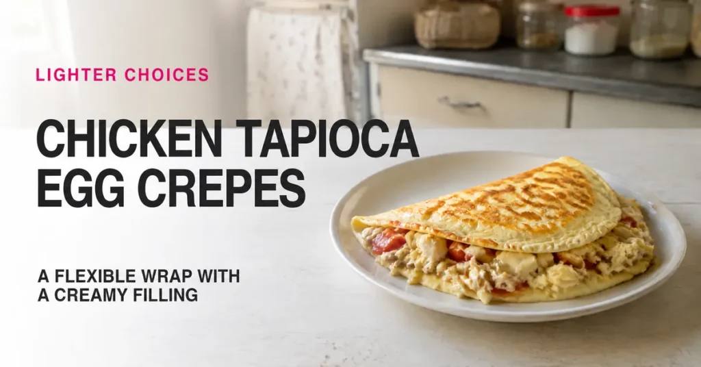 Chicken-Filled Brazilian Tapioca Egg Crepes