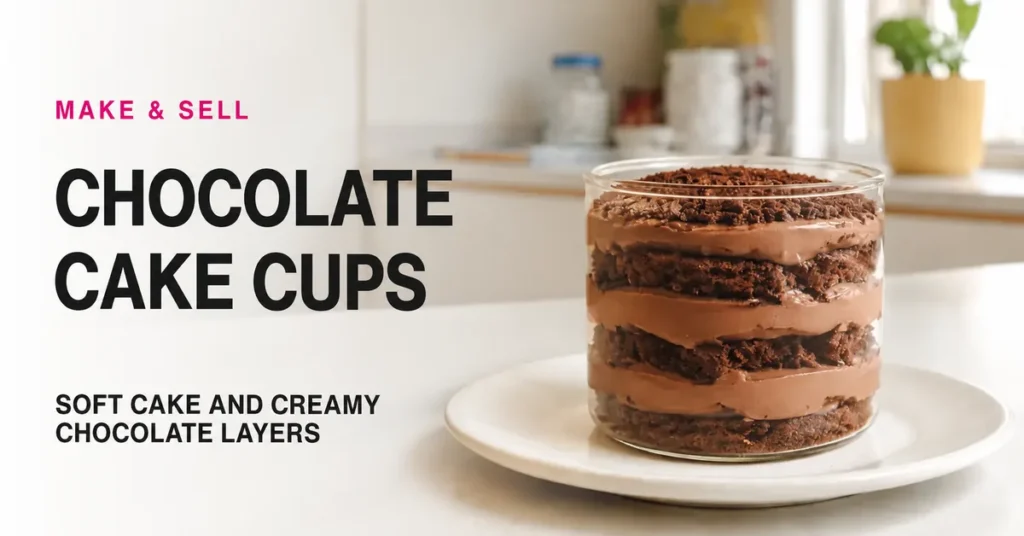 Chocolate Cake Cups with Brigadeiro Filling