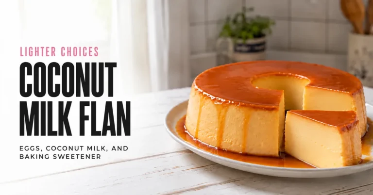 Coconut Milk Flan with a Baking Sweetener