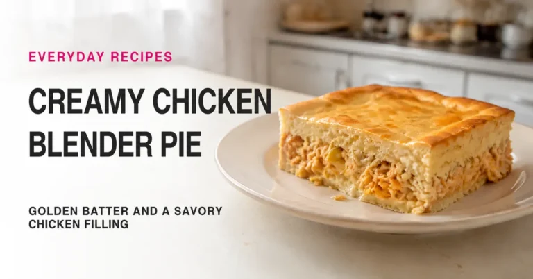 Creamy Brazilian Chicken Blender Pie