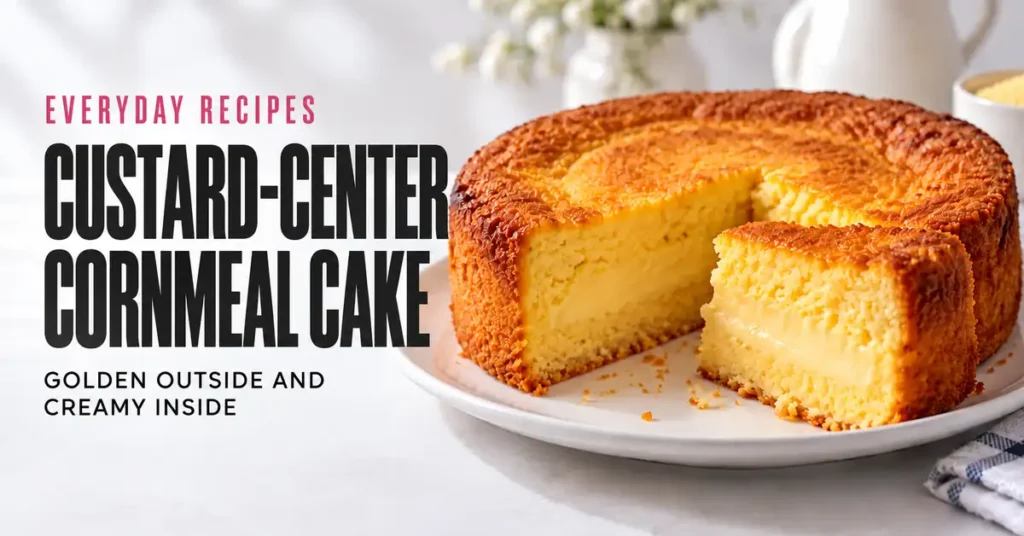 Custard-Center Cornmeal Cake