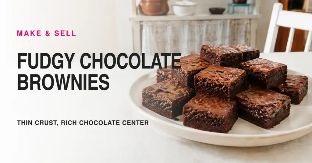 Fudgy Chocolate Brownies for Neat Squares