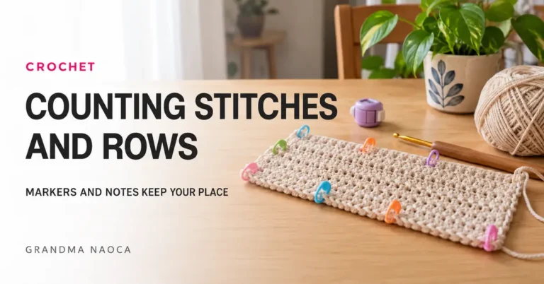 How to Count Crochet Stitches, Rows, and Rounds