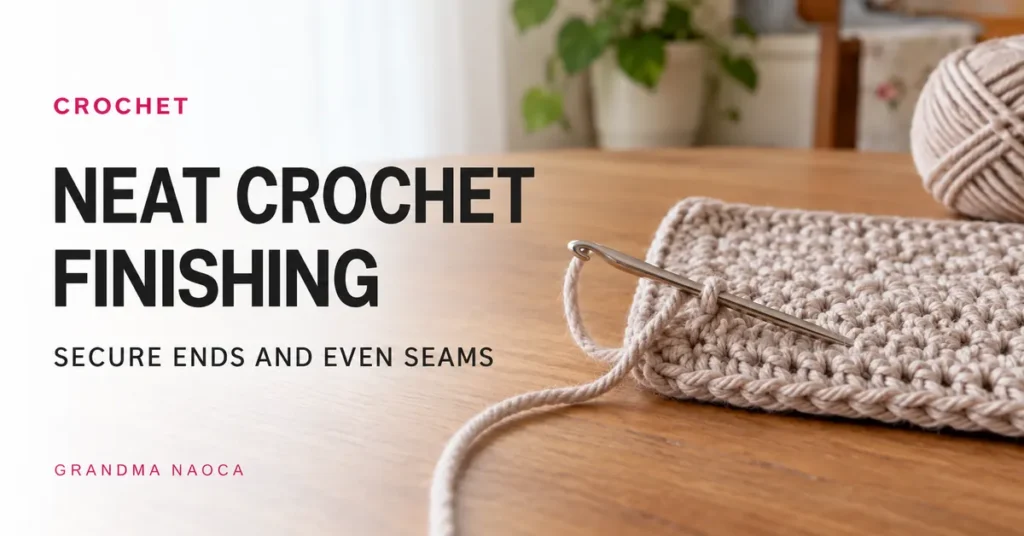 How to Finish Crochet Neatly: Ends, Seams, and Edges