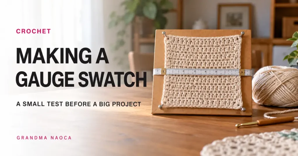 How to Make and Measure a Crochet Gauge Swatch