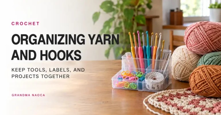 How to Organize Crochet Yarn, Hooks, and Projects