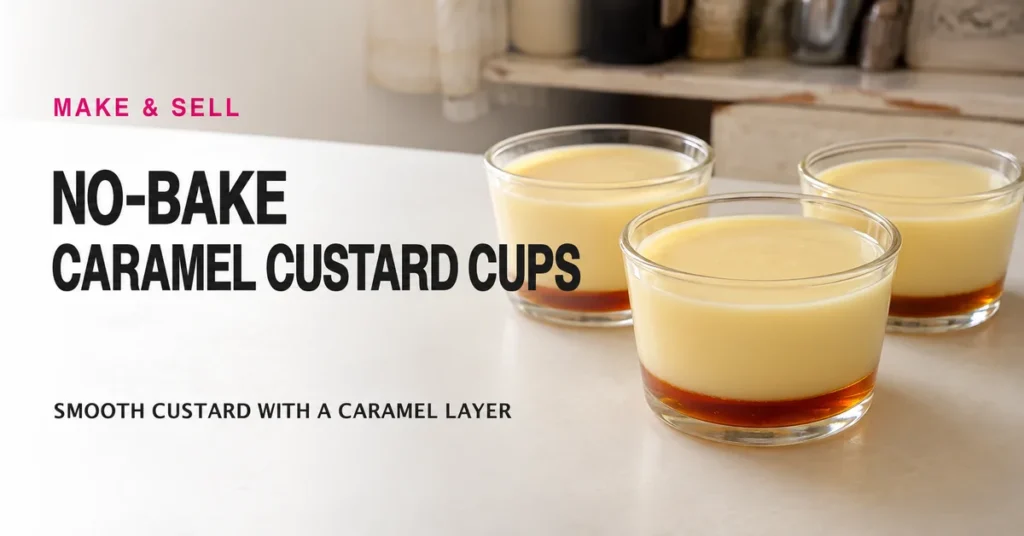 No-Bake Caramel Custard Cups