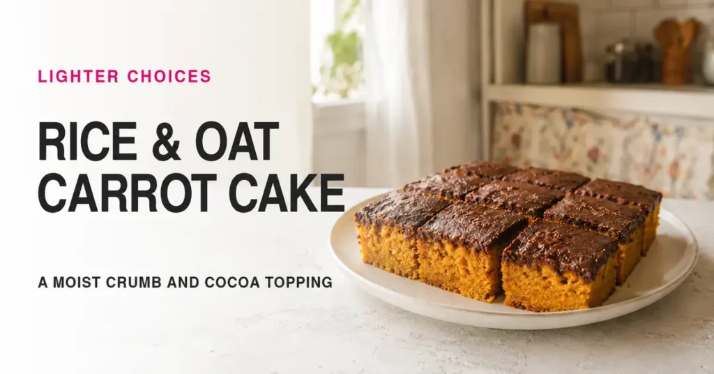 Rice and Oat Flour Brazilian Carrot Cake