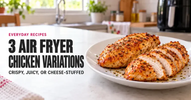 Air Fryer Chicken: 3 Variations for Your Weekly Menu